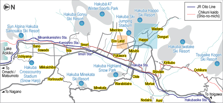 HAKUBA VILLAGE MAP